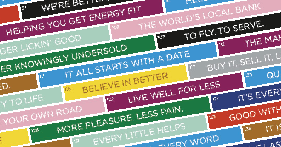 Tagline & Strapline Copywriting Tagline Copywriting & Strapline Copywriting
